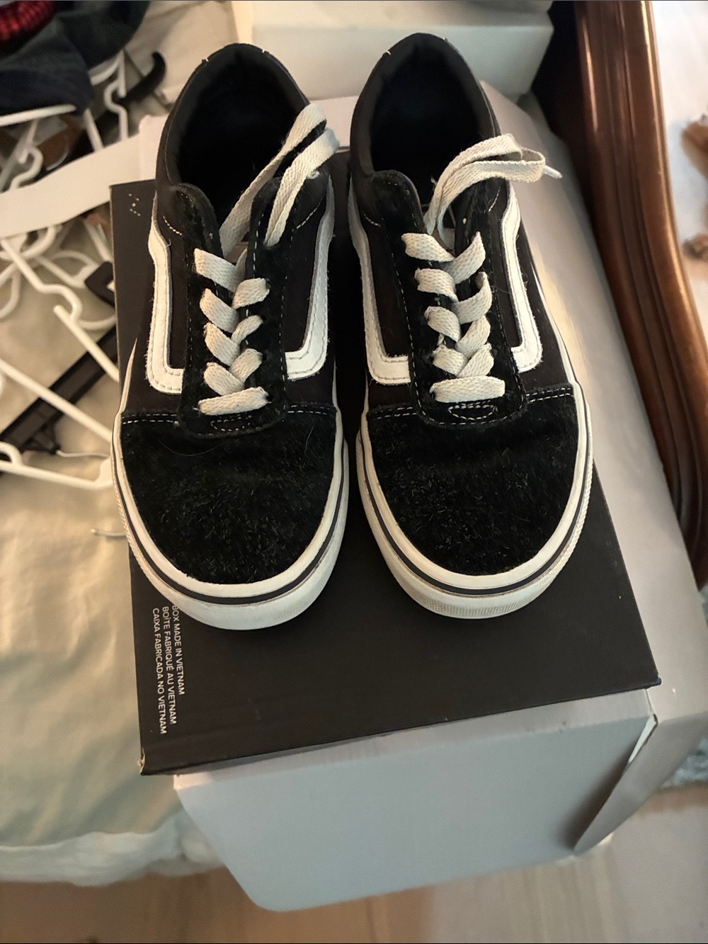Vans Black & White Classic Skate Sneakers